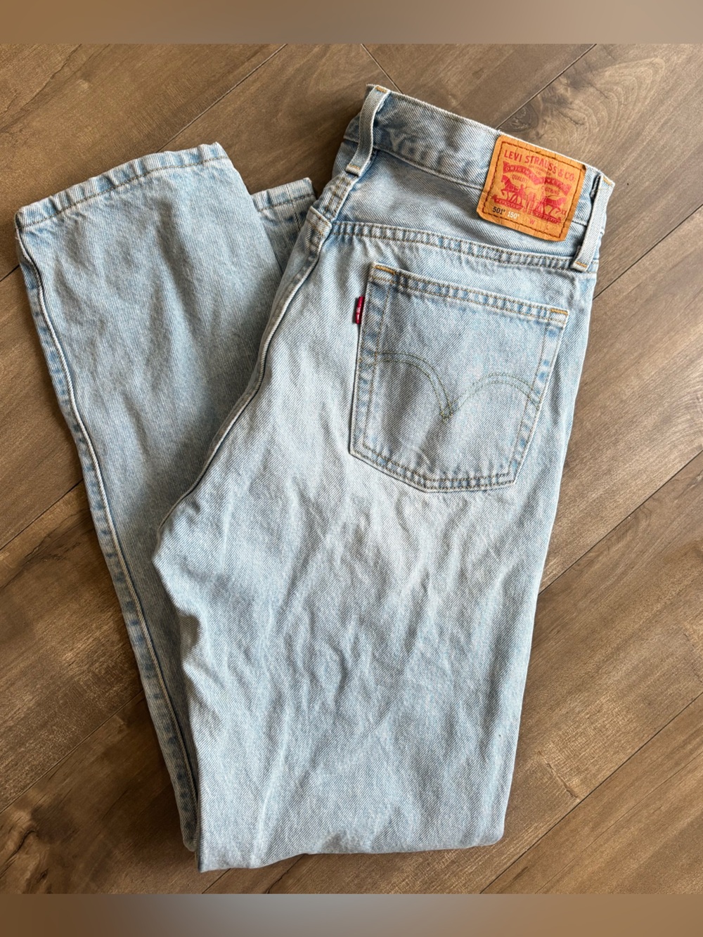 Levi's 501 150th Anniversary Floral Patch Distressed Jeans 29x30
